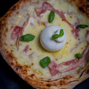 Burrata e prosciutto cotto